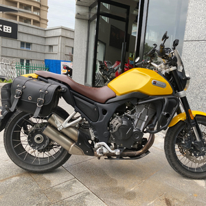 适用凯越500f改装边包复古防水侧包大容量帆布包防盗边箱骑行包