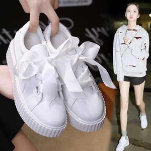 ins小白鞋女2021新款平底百搭学生街拍原宿休闲鞋bf运动板鞋春季