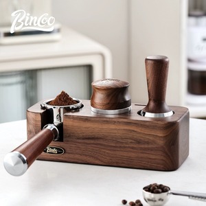 Bincoo咖啡压粉器底座套装意式咖啡机51/58mm布粉器压粉锤三件套