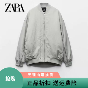 秋冬季新品 女装 尼龙宽松飞行员夹克棉服外套ZARA KISS 4432729