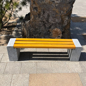 石雕长凳防腐木石凳子大理石椅子花岗岩圆桌椅圆凳子庭院公园摆件