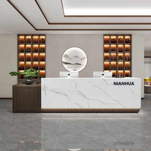 tb598771768淘宝简约中式公司吧台酒店大厅前台培训机构柜台实木