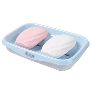 美丽雅皂盒系列大运河肥皂盒双层沥水加长加大号香皂盒商超同款