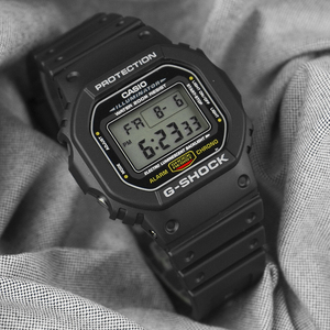 卡西欧g-shock头文字d周杰伦同款小方块防水运动手表dw-5600e-1v