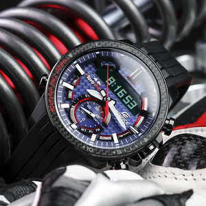 casio卡西欧手表红牛限量版edifice太阳能运动蓝牙表ecb-800tr-2a