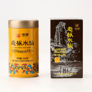 中茶乌龙茶 海堤AT102A浓香型黄罐升级125g岩茶老枞水仙  中粮