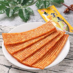 万幸皇鱼辣条约21g/袋 网红黄鱼辣片素食面筋休闲办公小吃零食品