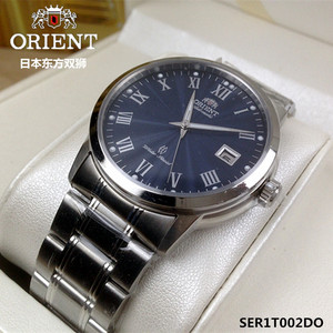 日本orient/东方双狮 全自动手表机械表钢带防水男表ser1t002do