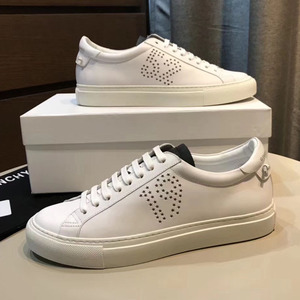 givenchy/纪梵希 2018春夏新品小白鞋男士皮革低帮系带运动休闲鞋