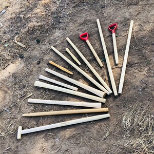 铁锹木柄实木木柄把工兵锹把铲子t型柄腊木柄t型柄铁柄锄头木柄把