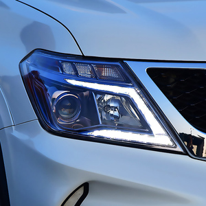 龙鼎途乐y62大灯总成 xe升级高配led大灯日行灯双光透镜流水氙灯