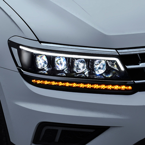 龙鼎17-20新途观l大灯总成改装高配led日行灯流光水晶透镜跑马灯