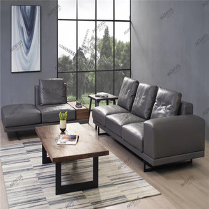 挪亚家d5(k508 )(青灰色纳帕皮)个性灵活二,三位组合沙发