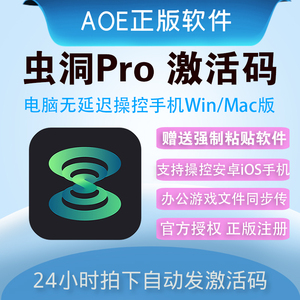 虫洞黑洞Pro版注册激活码电脑控制返控安卓苹果手机虫洞同屏投屏