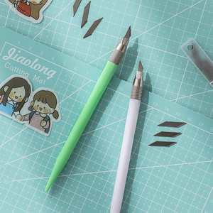 高颜值手帐美工刀胶带刀小型笔刀刻刀手工文具专用手账贴纸切割刀小