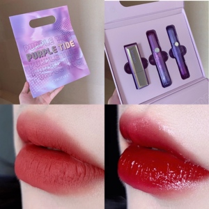 稚优泉风暴礼盒唇釉丝绒雾面持久哑光口红化妆品彩妆美妆套装全套