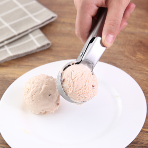 挖西瓜球勺可弹式冰淇淋勺家用大号水果挖球器不锈钢大号雪糕挖勺