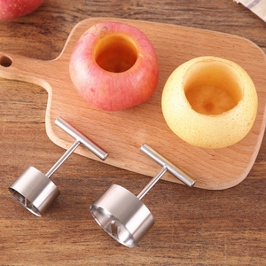 304不锈钢炖梨模具烤雪梨子取心挖苹果饭抽芯工具大号水果去核器