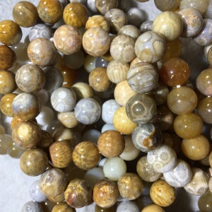 姿彩珊瑚玉玉化透光老矿料带花纹大菊花枫叶凤尾柠檬11mm手链手串