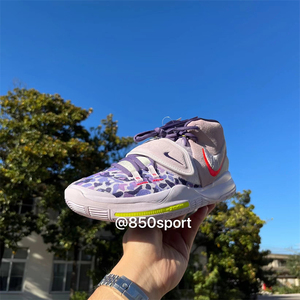 耐克Nike Kyrie 6 Asia Irving 欧文6紫迷彩实战篮球鞋CD5033-500