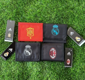Adidas 皇马 AC米兰 西班牙 足球俱乐部周边球迷礼物帆布钱包