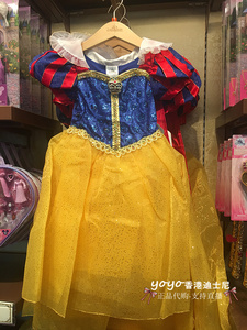 现货 香港迪士尼 白雪公主 生日礼服连衣裙 女儿童演出公主连身裙