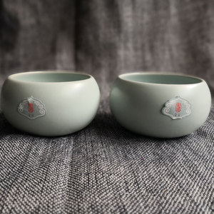 东道汝窑禅定杯组金丝开片茶杯主人杯大号品茗杯特价包邮