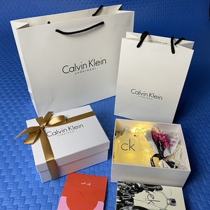 专柜ck纸袋香水礼品袋子ck包装盒手提购物袋ck礼品盒子包装袋
