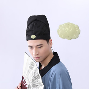 汉服帽子幞头唐巾唐制帽子首服汉服帽子明制头巾古装配件黑色儒巾