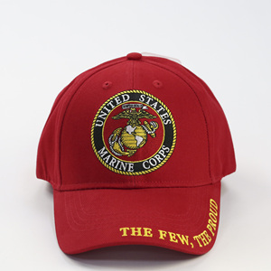 外贸原单海军陆战队大红色纯棉帽子