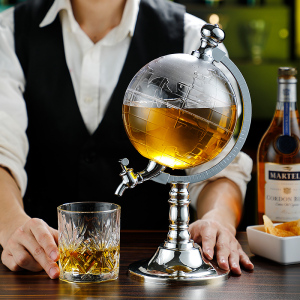 地球仪分酒器 带水龙头啤酒桶酒炮机倒酒器酒吧商用 酒泡器扎啤桶