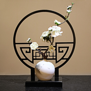 新中式摆件高端电视柜禅意古风小茶几玄关家居茶台客厅酒柜装饰品