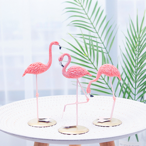 北欧风格卧室客厅ins火烈鸟动物桌面小摆件创意房间装饰品摆设