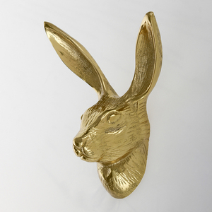 黄铜原创挂钩美式家居饰品精美个性可爱小兔子进口玄关壁挂挂衣钩