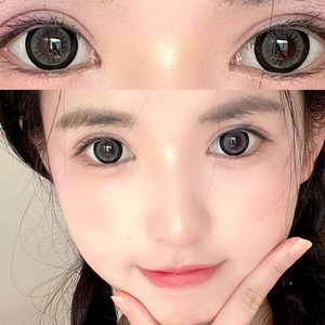 买1送3唐纳滋灰美瞳半年抛大直径14.5棒棒糖狗狗眼扩瞳隐形眼镜qc
