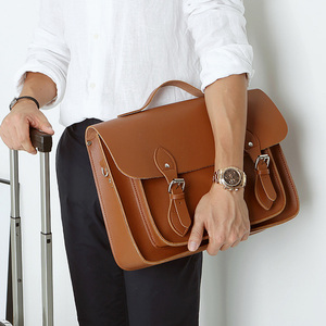 韩国common projects纳帕纹剑桥包pu皮男士邮差包青年手提双肩包