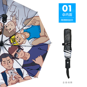 满头大汗伞抖音