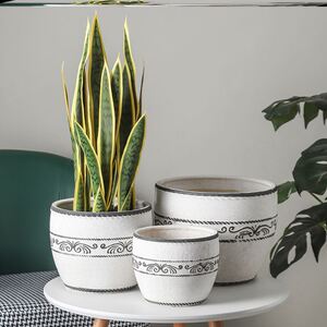 虎皮兰花盆陶瓷大号