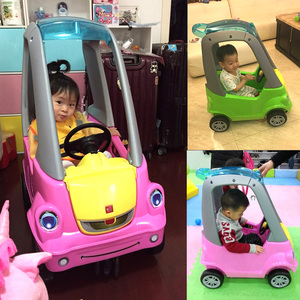 宝宝四轮游乐场玩具车1一3岁小房车可坐人手推婴儿童滑行车学步车