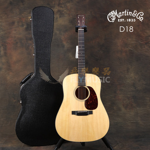 飞琴行 美产马丁Martin D18 D-18 全单 民谣吉他 桃花心木背侧