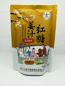 福源糖业联谊姜汁红糖300g袋装红糖厂家促销4.19元/袋7袋多省包邮