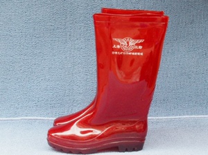 特种工矿耐油耐酸碱牛筋水鞋/红色茶色高筒男雨靴雨鞋/防滑/无布