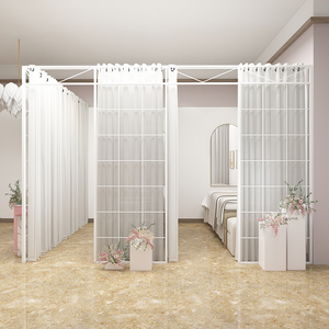 隔断墙美容院屏风客厅改造小房间专用自装美甲店简易包间遮挡隔板