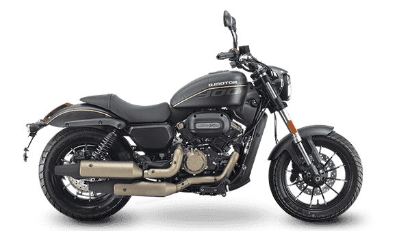 qj闪300复古太子摩托车跨骑街车国产巡航v缸水冷300发动机