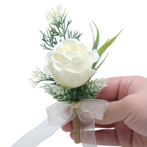 森系小清新仿真玫瑰伴郎伴娘胸花新郎新娘婚礼结婚婚庆用品衣襟花