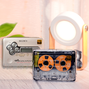 索尼随身听walkman卡带磁带机fx675收放机超薄老式复古怀旧透明壳