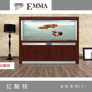 同款货源lovebaol淘宝鱼缸  emma艾玛鱼缸大型龙鱼缸,复古超白底