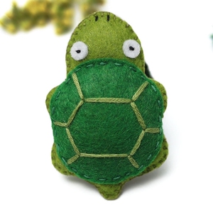 手工不织布胸针森系卡通徽章布制动物别针小乌龟扣针可爱儿童饰品