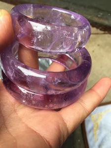 天然紫水晶手镯，一物一图，50.53.55.57圈口特价包邮，女生