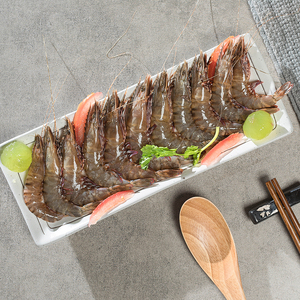 东山岛藻安海鲜新鲜鲜活黑节虾九节虾野生海虾虾鲜活海鲜 250g